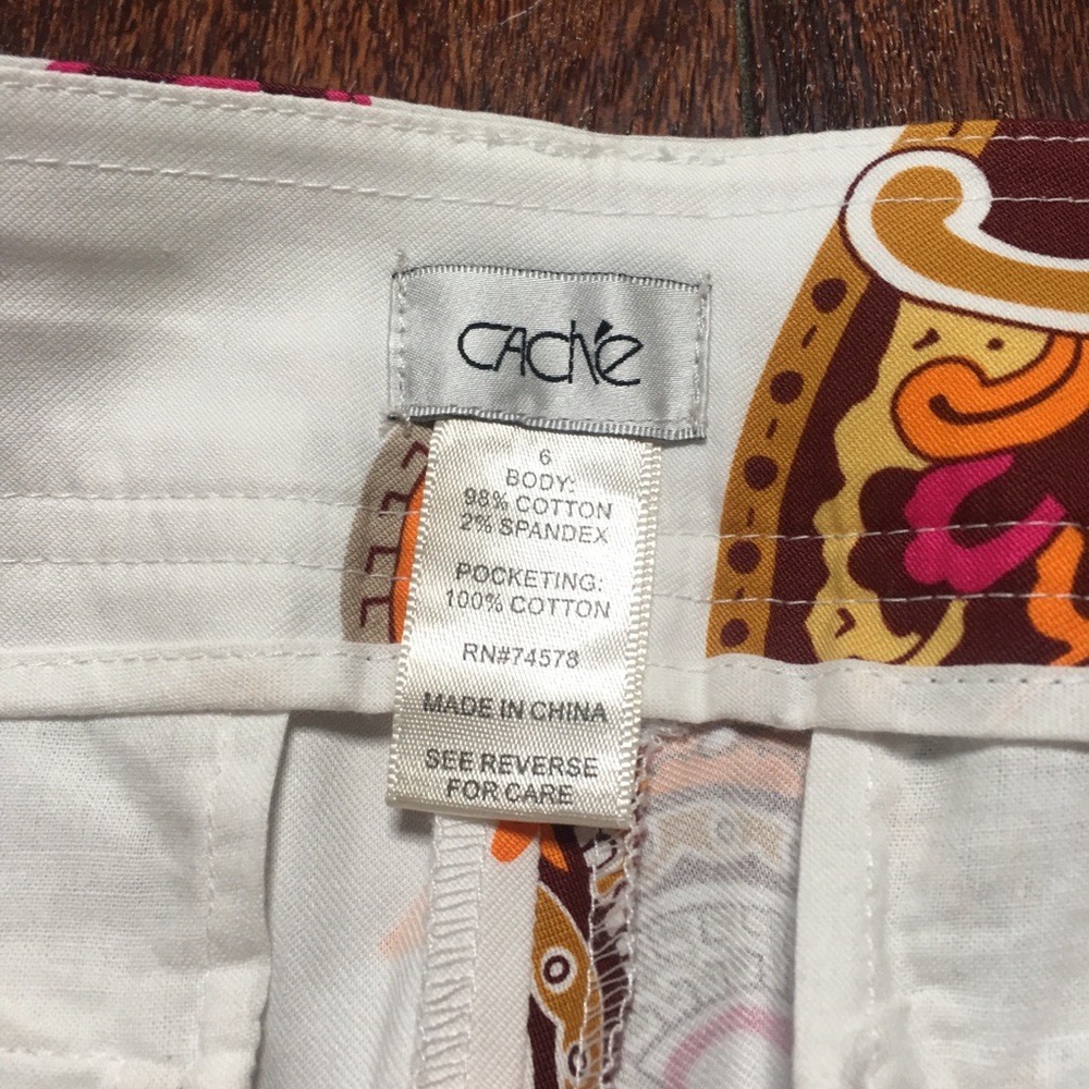 Cache Cropped Spring Summer Stretch Pants 6 - image 2